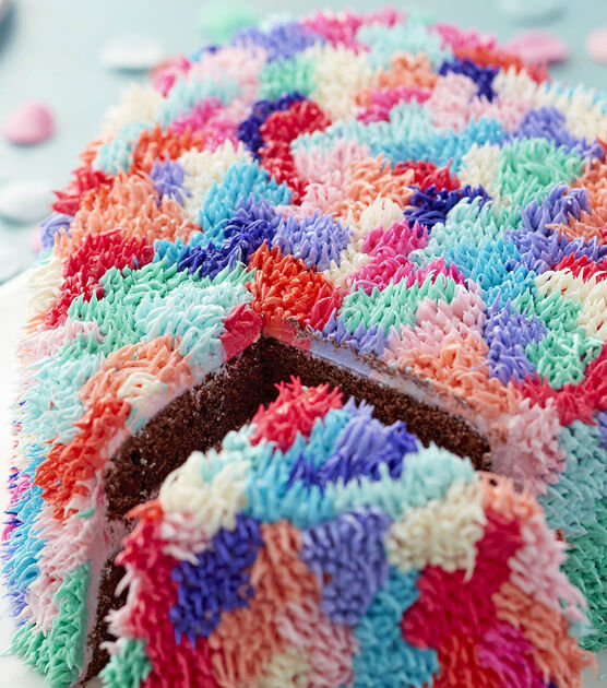 Shaggy Heart Valentine's Day Cake, image 3