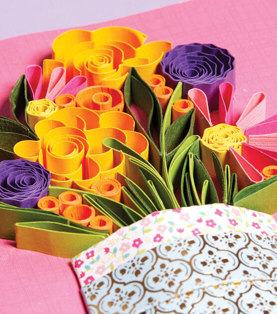 Paper Flower Bouquet Card