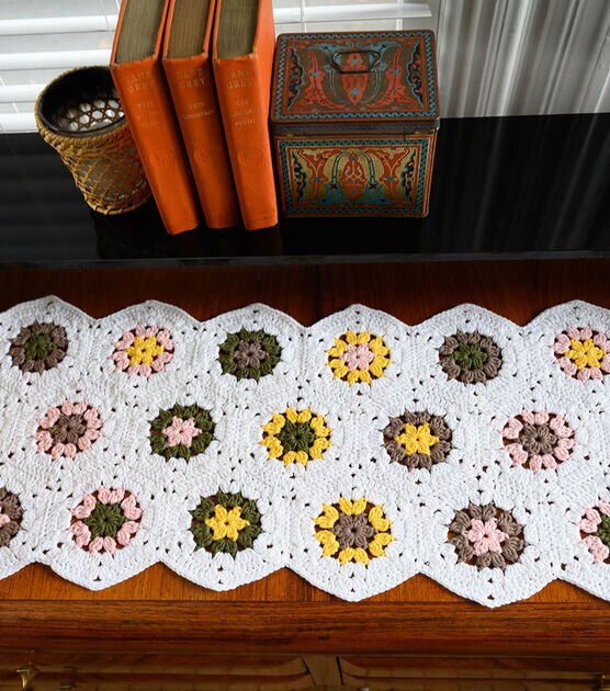 Crochet Hexagon Table Runner