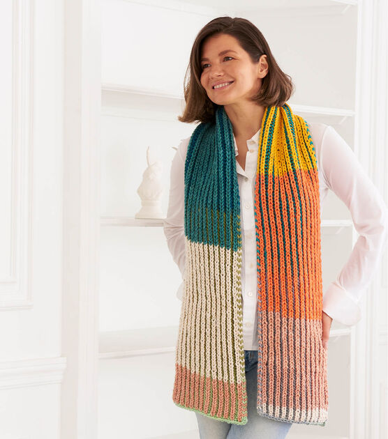 Knit Brioche Scarf