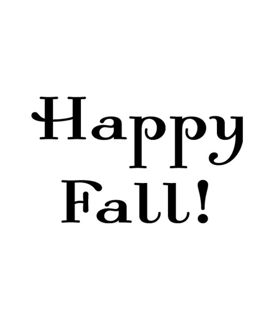 Happy Fall Text SVG
