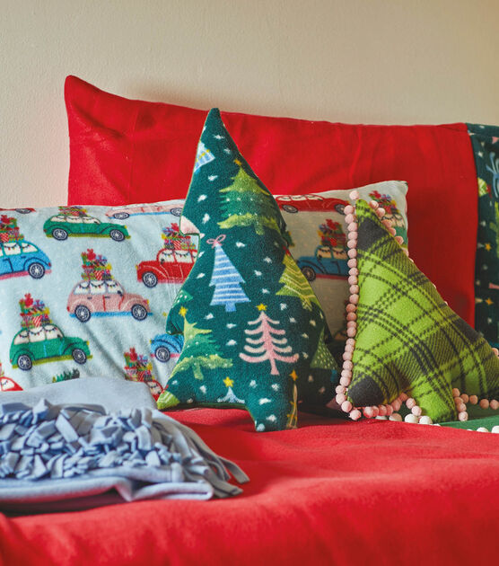 How To Make Holiday Fleece Tree Pillows and Blankets Online