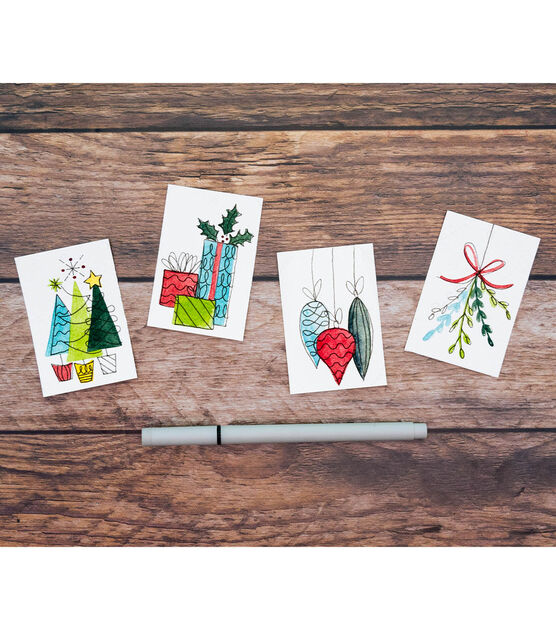 Whimsical Holiday Watercolour Gift Tags, image 11