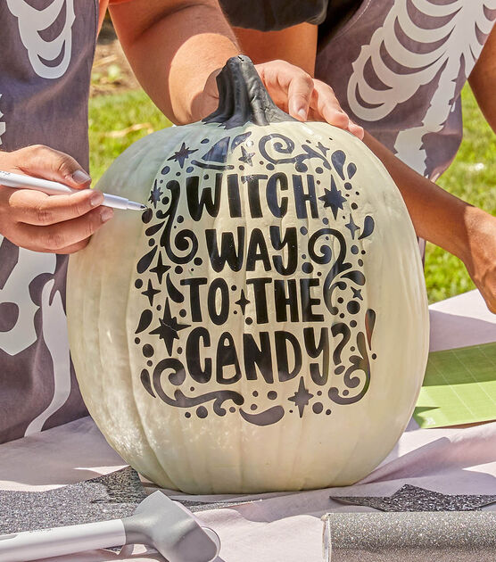 Glow in The Dark Cricut Pumpkin