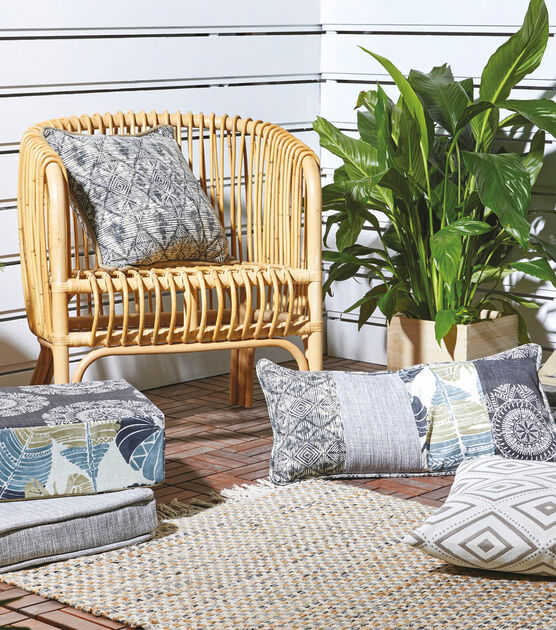 Outdoor Fabric Pillows, Floor Mat and Cushions