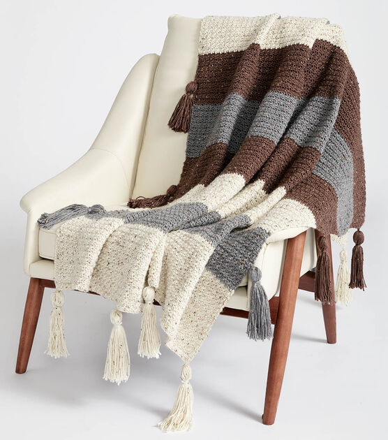 Crochet A Tassle Down Crochet Blanket
