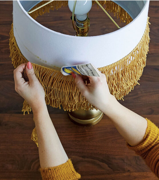 How To Make Tassel Fringed Lampshade Joann How To Make Tassel Fringed Lampshade, How To Make Fringe Lampshade