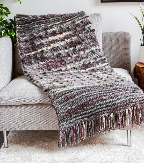 How To Make Symphony Crochet Bobble Pop Blanket and Pillow Online | JOANN