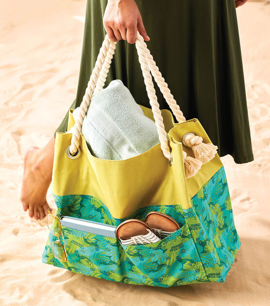 How To Make Cotton and Canvas Beach Tote Online | JOANN