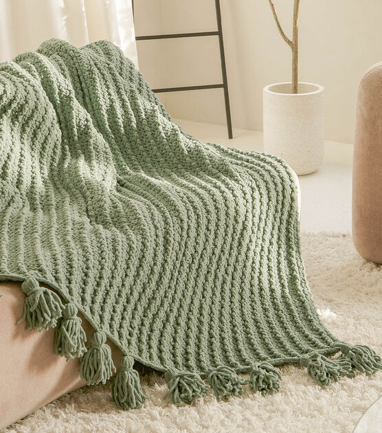 Bernat Crochet Bar Stitch Blanket