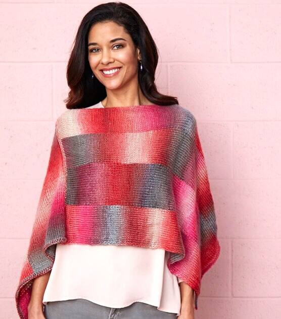 Bargello Knit Poncho And Knit Scarf, image 2