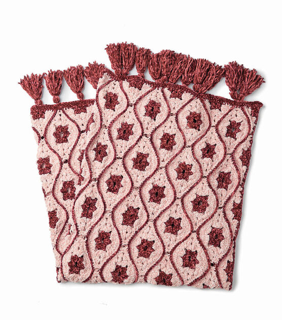Bernat Velvet Moroccan Tile Crochet Afghan, image 2