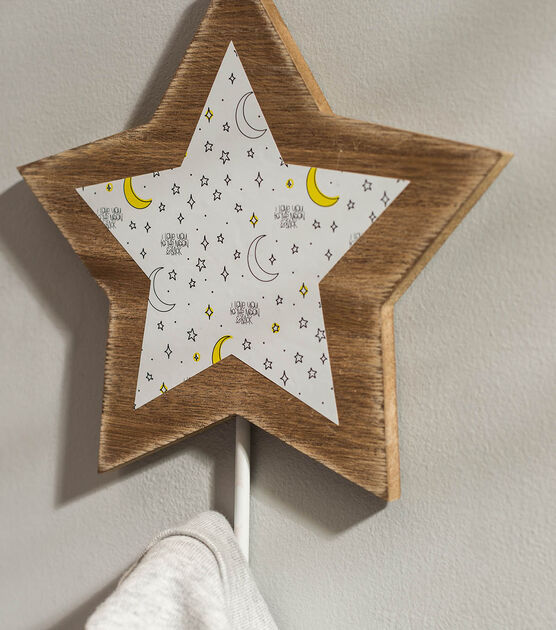 Wooden Star Hooks, image 2