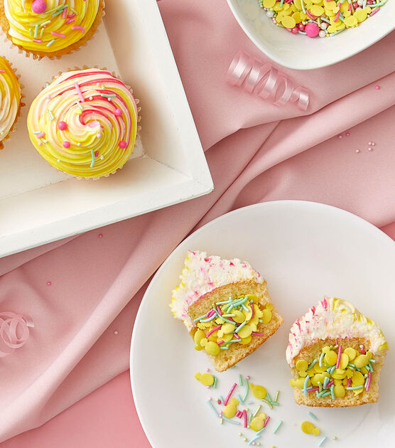 Surprise Sprinkle Cupcakes