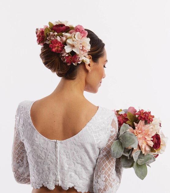 Fall Bridal Hair Piece and Bouquet