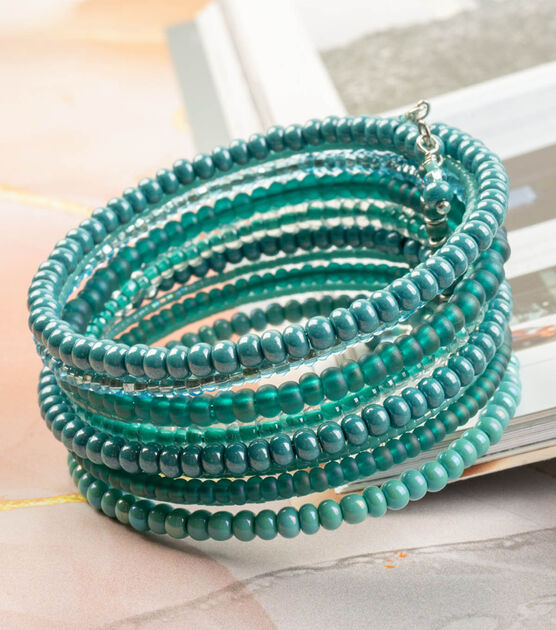 Multi-Strand, Summer Memory Wire Bracelet