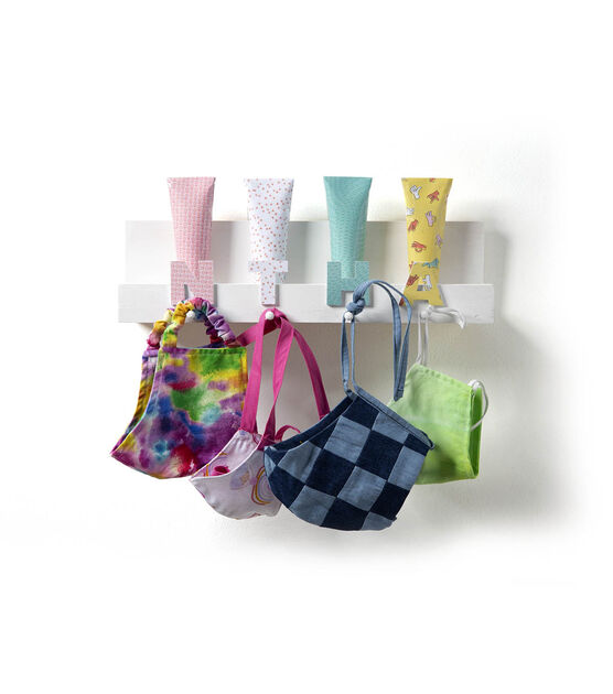 Personalized Letter Shelf & Mask Holder