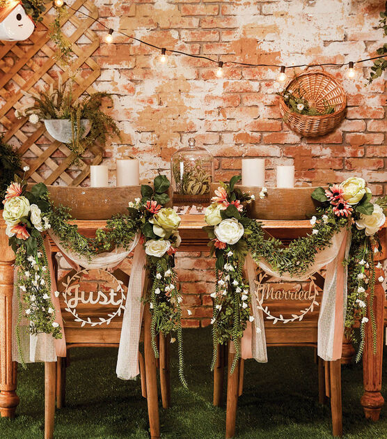 Floral Chair Back Garland