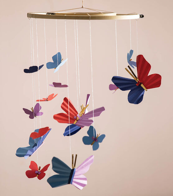 Folded Butterfly Mobile