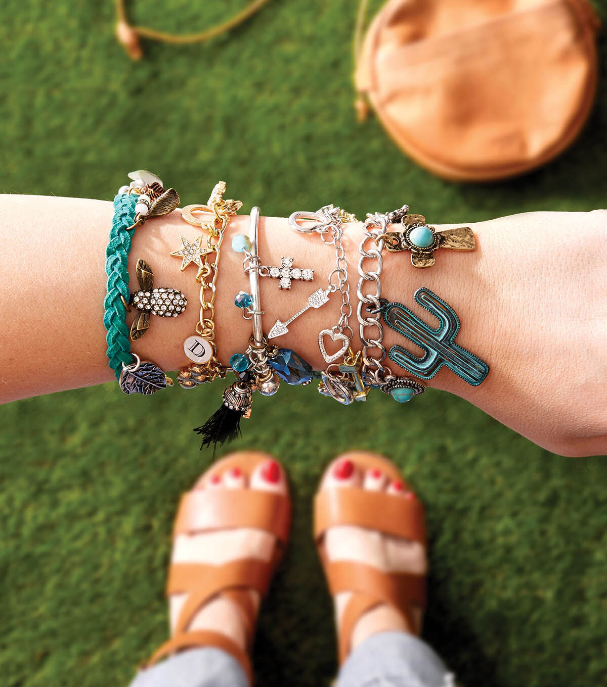 stacking charm bracelets