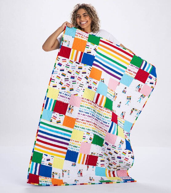 Pride Flannel Quilt, image 2