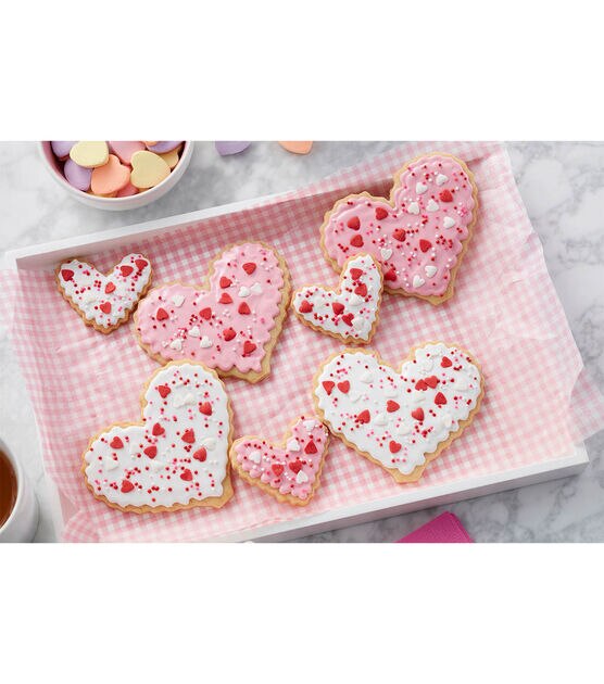 Pretty in Pink Heart Cookies
