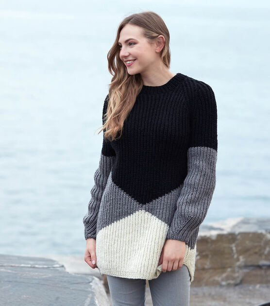 Bold Angles Knit Pullover