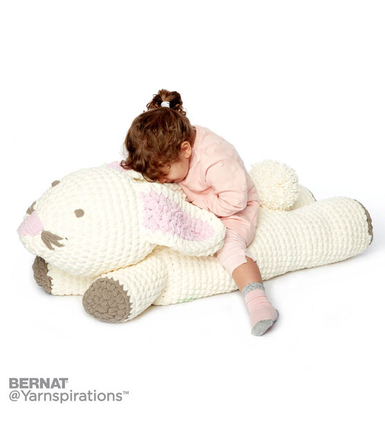 Crochet Bunny Floor Pillow, image 2