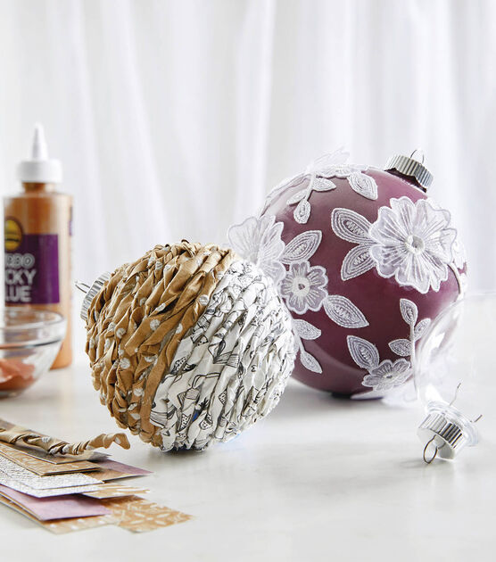 Vintage-Style Painted Ornaments
