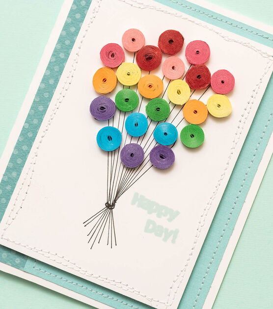 Quilled Balloon Card