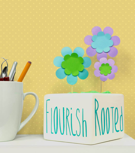 Paper Potted Spring Flowers