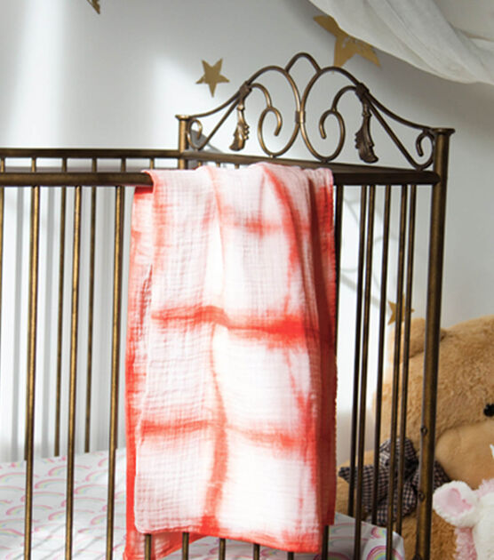Shibori Baby Swaddling Blanket