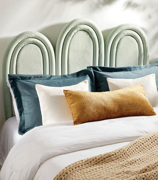 Arched Velvet Headboard