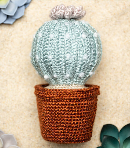 Lion Brand Heartland Crochet Amigurumi Succulent