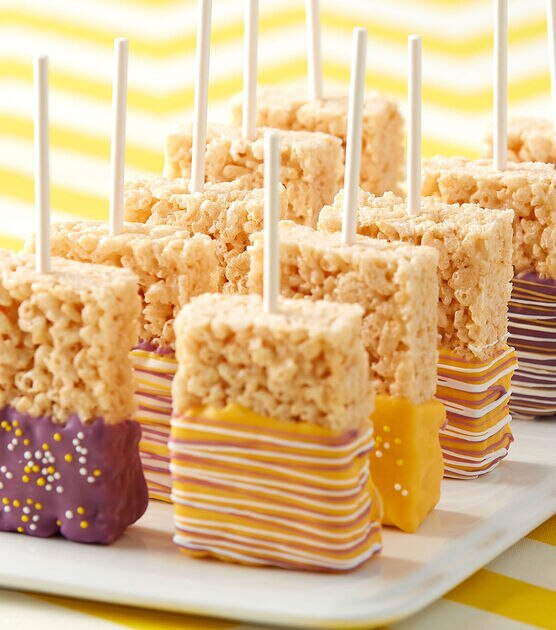 How To Make Hip to be Square Rice Cereal Treat Pops, image 2