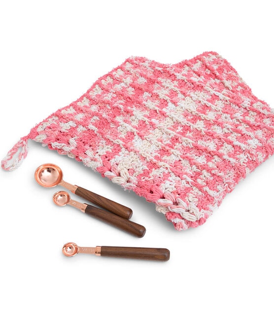 Crochet Textured Lines Towel