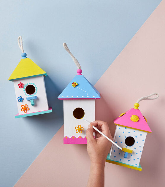 Painted Bird Houses