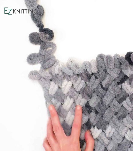 Knit A Criss Cross Stitch With Bernat Alize Blanket EZ Yarn, image 1