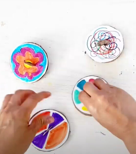 Cardboard Spinning Top, image 1