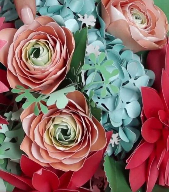 Lia Griffith Paper Ranunculus Bouquet Video, image 1