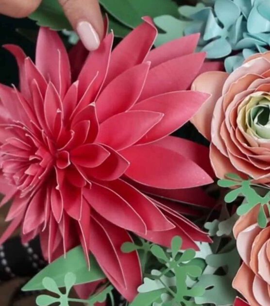 Lia Griffith Paper Dahlia Flower Video, image 1