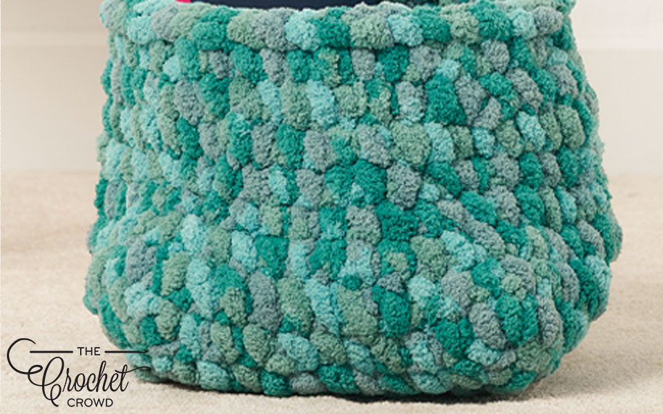 Bernat Square Bottom Crochet Basket