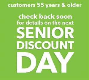 Senior Discount Day
