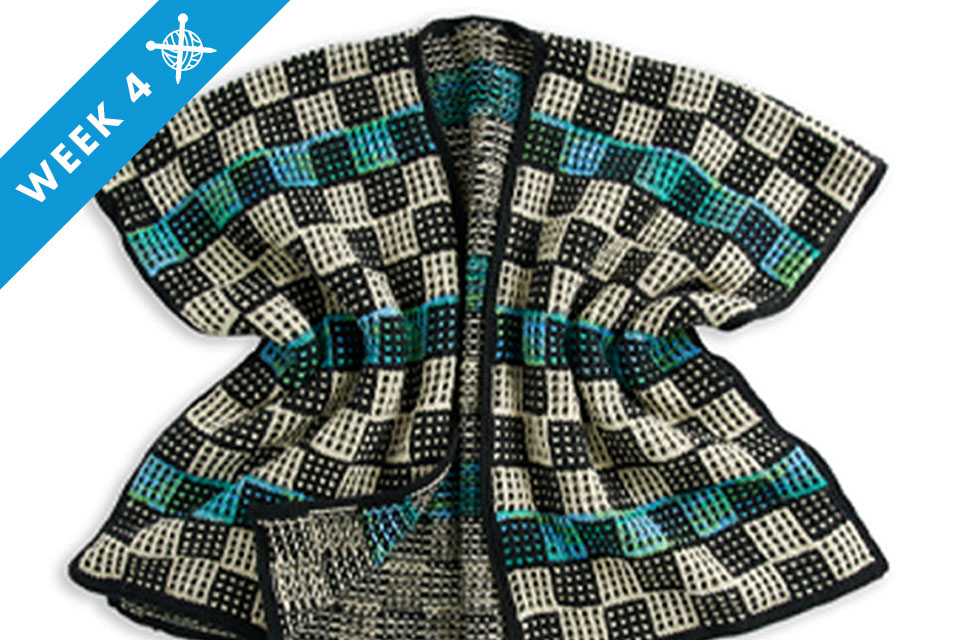 Spring Stitch Along 2023 Caron Afghan Blanket week 4 knit stitch