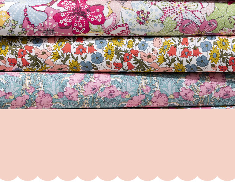 We have a beautiful selection of Spring fabric available at Joann Stores.