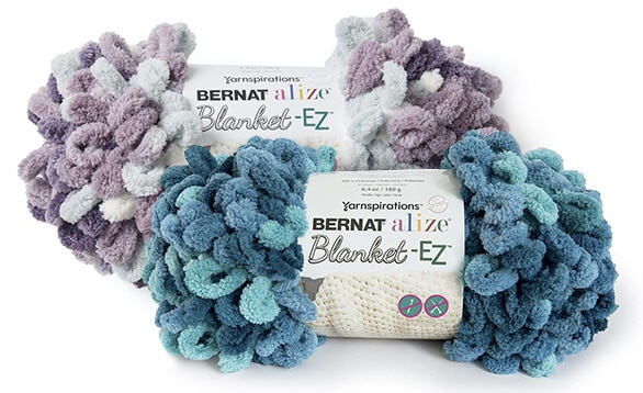 Bernat Blanket Alize EZ Yarn is great for finger knitting