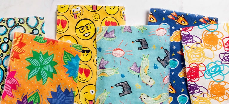 Fabrics designed by St. Jude patients to raise money