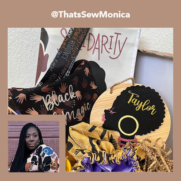 Shop Black History Month Multi Inspiring Phrases Knit Print Fabric