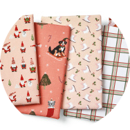 christmas printed cotton fabric