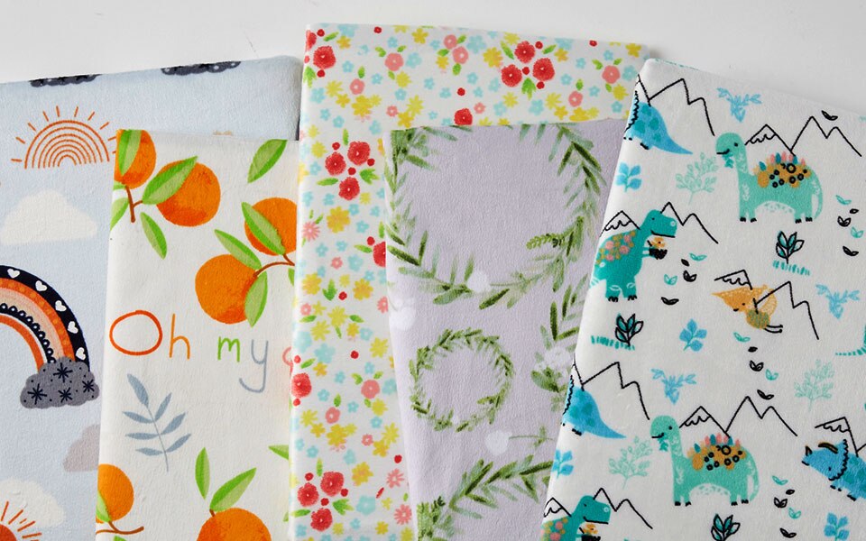 We have all the nursery fleece fabric for all of your baby projects.